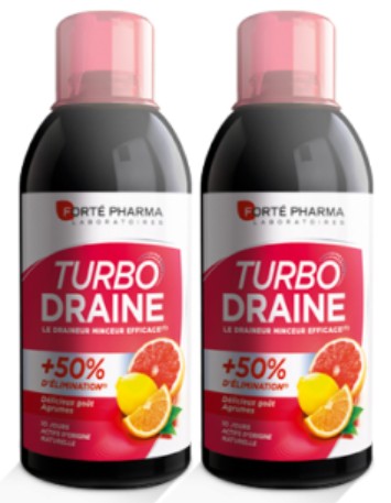 Forté Pharma Minceur TurboDraine Agrumes 500ml Lot de 2